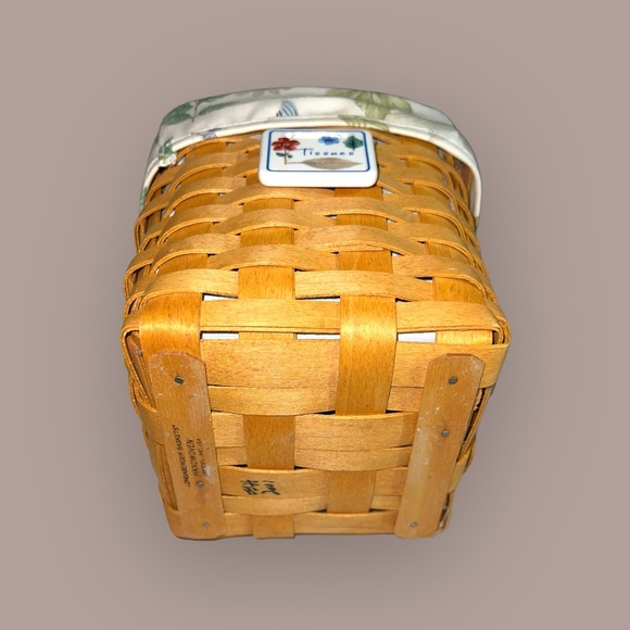 Vintage Longaberger Tissue Box Holder Basket - Picture 12 of 15